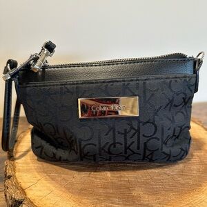 Calvin Klein Black Wristlet